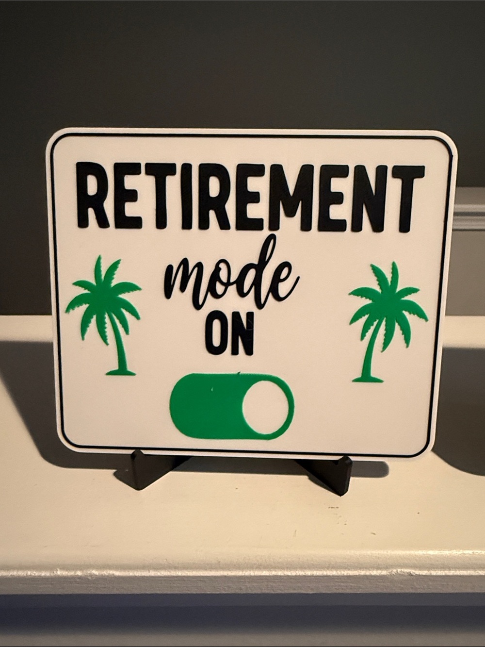 Retirement sign Set - 3D printed 6” x 5” qty4 - Picture 5 of 6